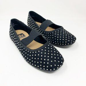 Dolce Vita Kids Size 2 Black Rhinestone Ballet Flat